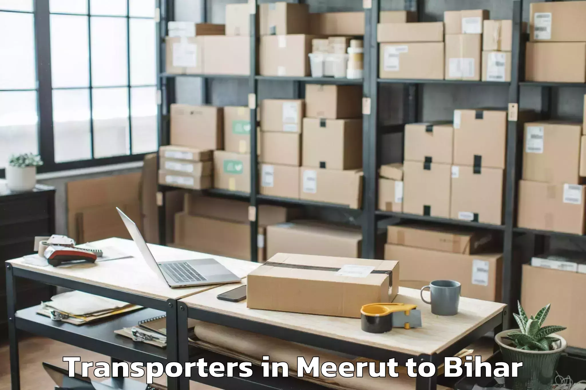 Book Meerut to Singheshwar Transporters